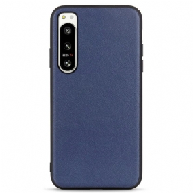 Hoesje voor Sony Xperia 5 IV Leer