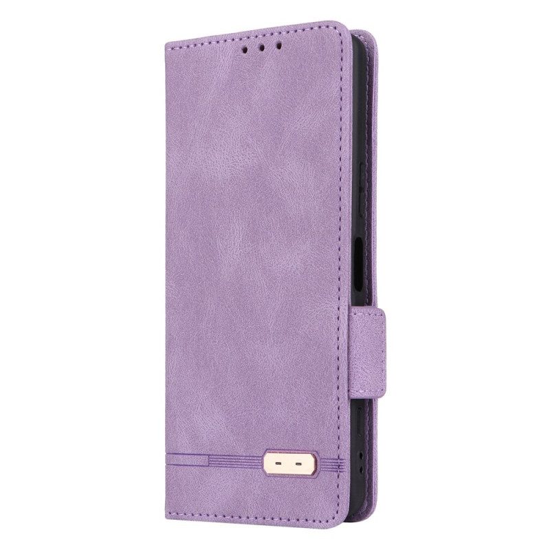 Leren Hoesje voor Sony Xperia 5 IV Subtiele Elegantie