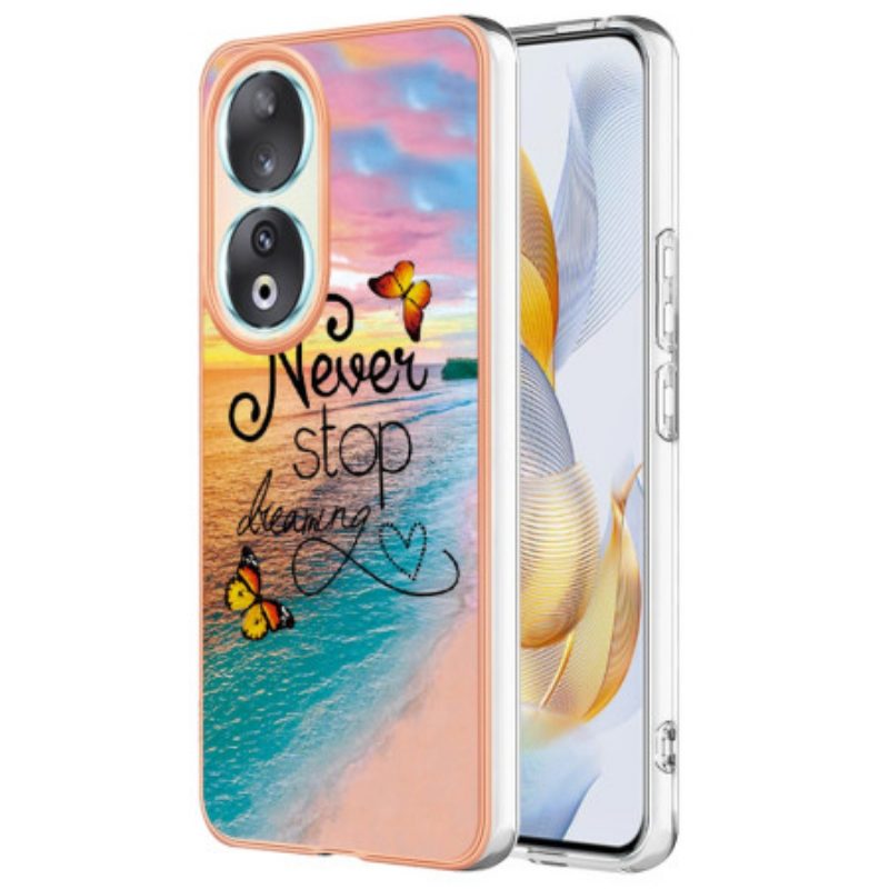 Hoesje voor Honor 90 Stop Nooit Met Dromen