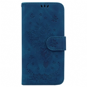 Leren Hoesje voor Honor 90 Rozen Met Riempje