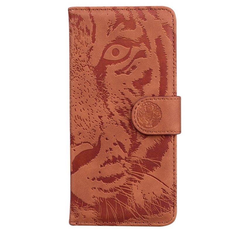 Leren Hoesje voor Honor 90 Tijgervoetafdruk