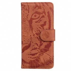 Leren Hoesje voor Honor 90 Tijgervoetafdruk