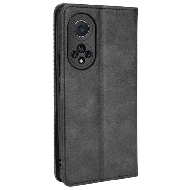 Bescherming Hoesje voor Huawei Nova 9 Pro Folio-hoesje Gestileerd Vintage Leereffect