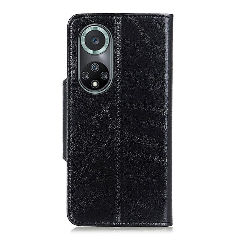 Flip Case voor Huawei Nova 9 Pro Glanzend Imitatieleer Khazneh