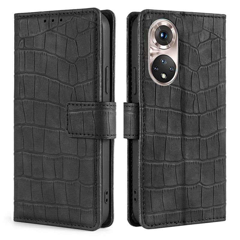 Folio-hoesje voor Huawei Nova 9 Pro Skin-touch-krokodil