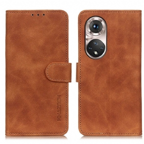 Leren Hoesje voor Huawei Nova 9 Pro Khazneh Vintage Leereffect