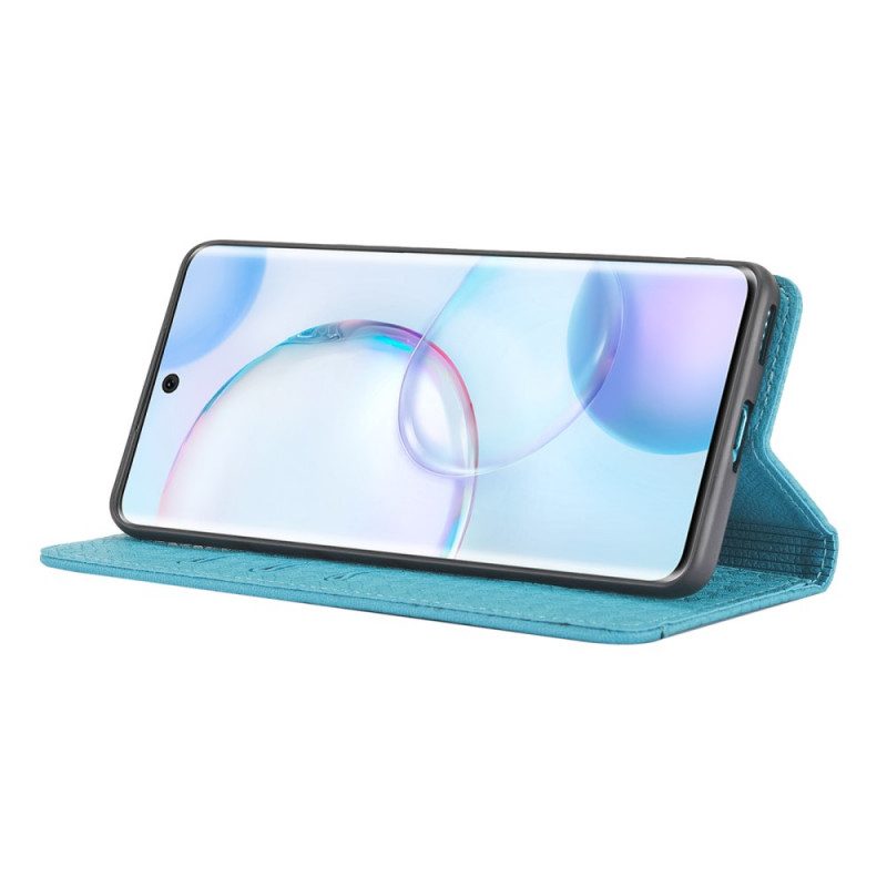 Leren Hoesje voor Huawei Nova 9 Pro Met Ketting Geweven Leren Stijl Met Bandjes