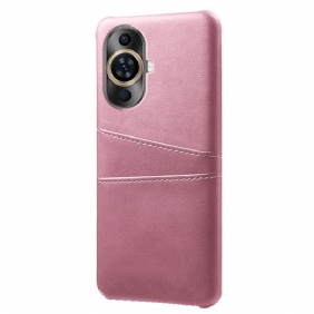 Case Hoesje Huawei Nova 12s Telefoonhoesje Kaarthouder Met Leereffect