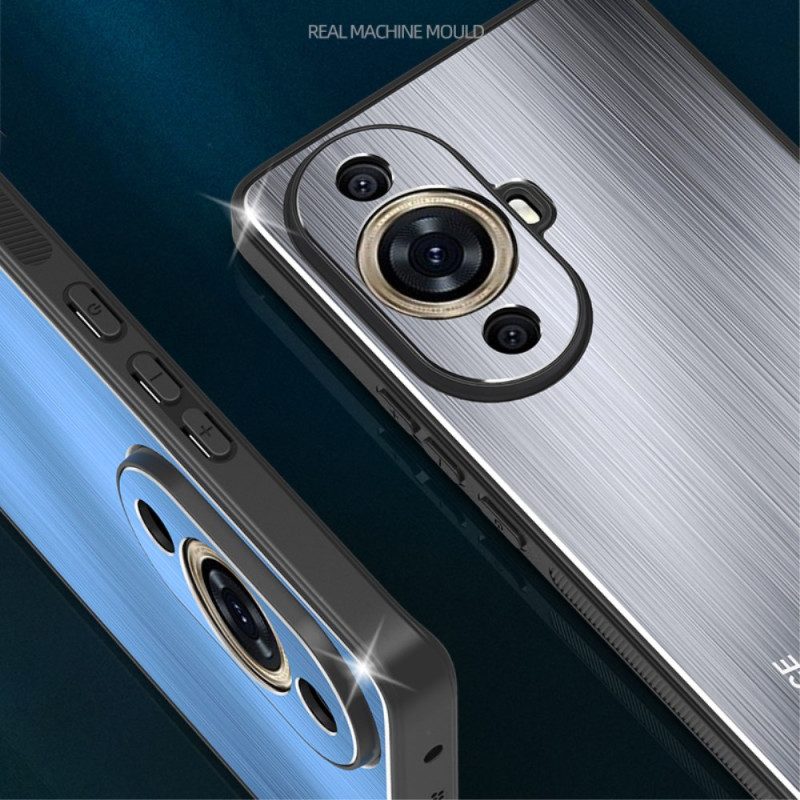 Case Hoesje Huawei Nova 12s Telefoonhoesje Metaaleffect