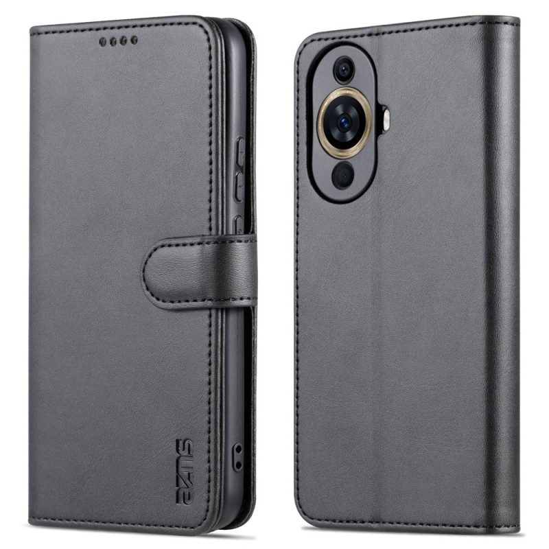 Flip Case Leren Huawei Nova 12s Azns