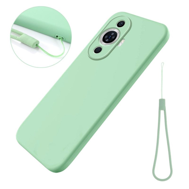 Hoesje Huawei Nova 12s Vloeibare Siliconen Band