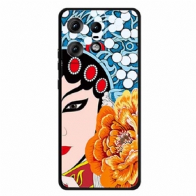 Hoesje Motorola Edge 50 Pro Gezicht Van Peking Opera