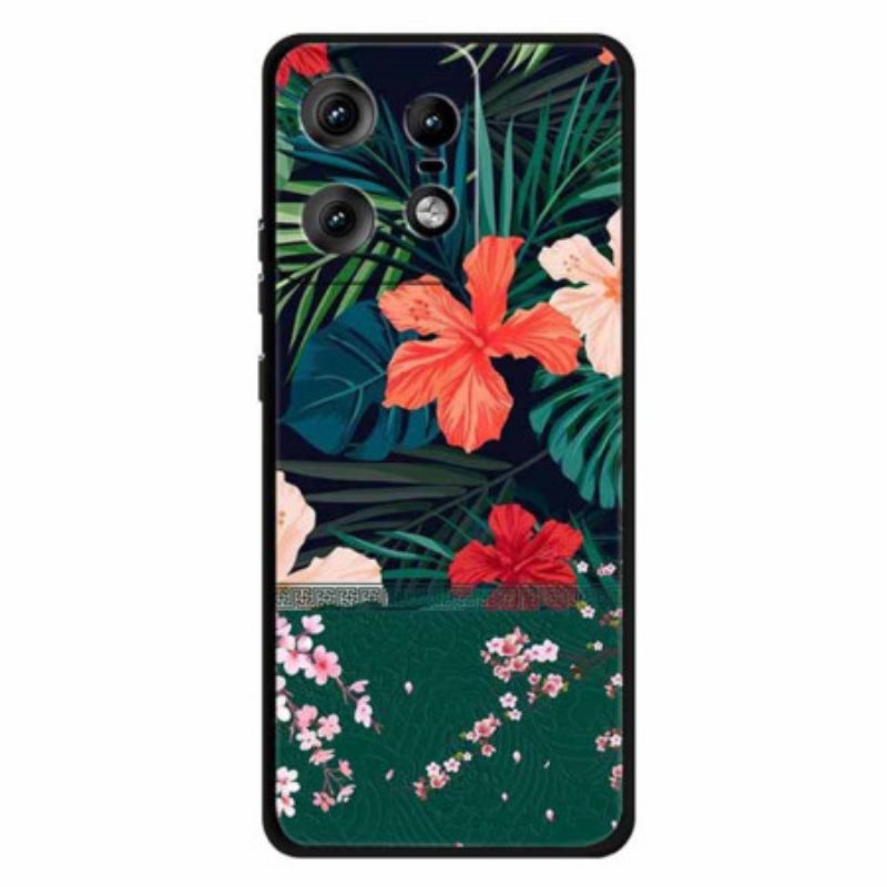 Hoesje Voor Motorola Edge 50 Pro Bloemen