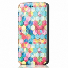 Bescherming Hoesje voor iPhone 13 Mini Folio-hoesje Caseneo Rfid-ontwerp