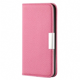 Bescherming Hoesje voor iPhone 13 Mini Folio-hoesje Imitatieleer Litchi Ultra Chic