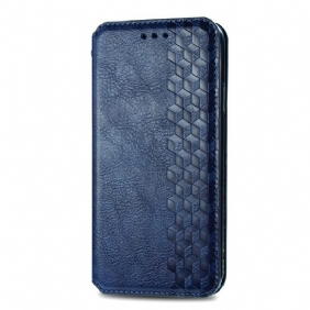 Bescherming Hoesje voor iPhone 13 Mini Folio-hoesje Leereffect Diamanttextuur