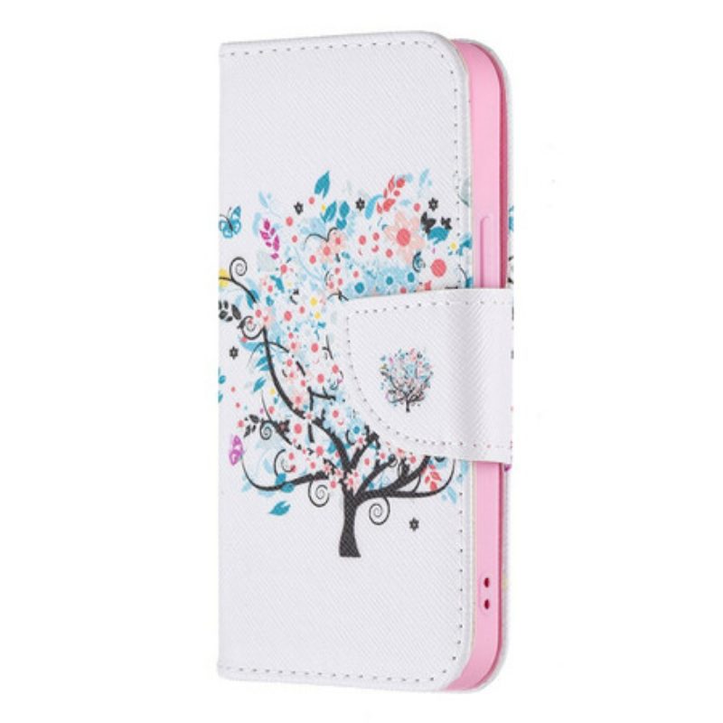 Flip Case voor iPhone 13 Mini Gebloeide Boom