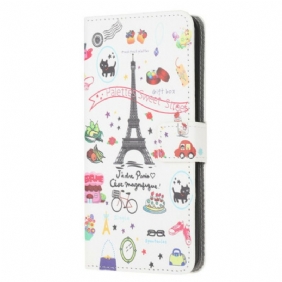 Flip Case voor iPhone 13 Mini Ik Hou Van Parijs