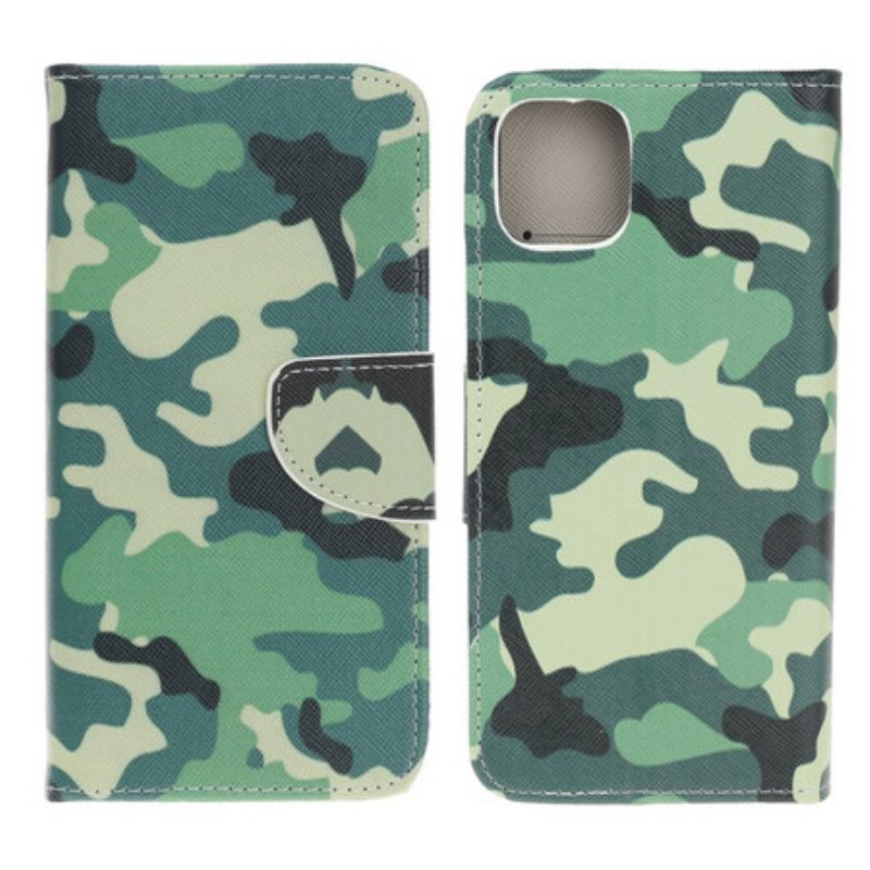 Flip Case voor iPhone 13 Mini Militaire Camouflage