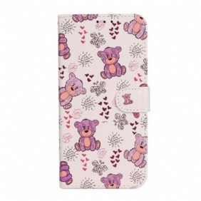 Folio-hoesje voor iPhone 13 Mini Alleen Beren