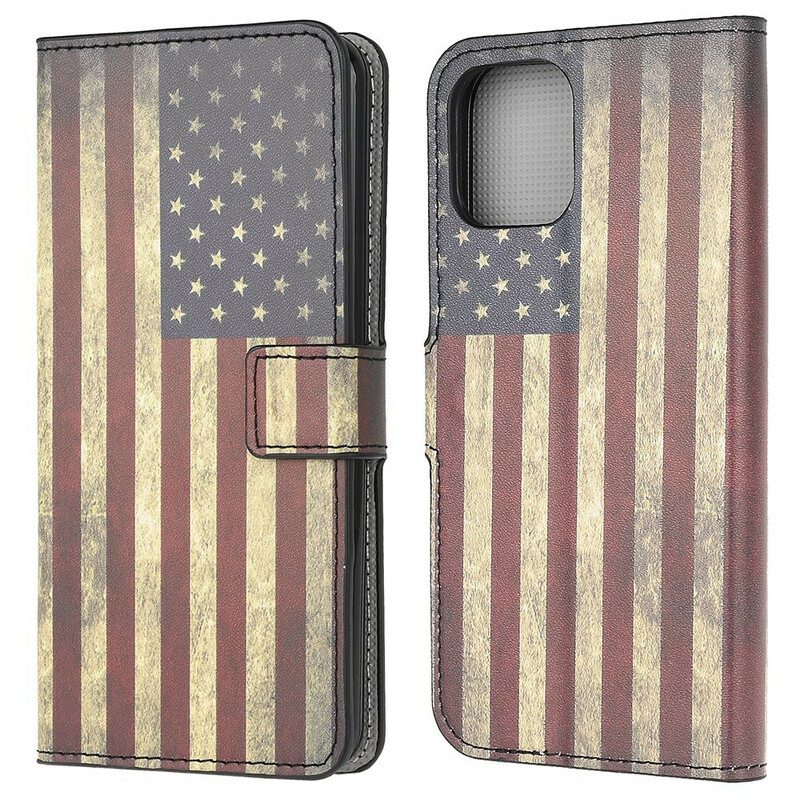 Folio-hoesje voor iPhone 13 Mini Amerikaanse Vlag