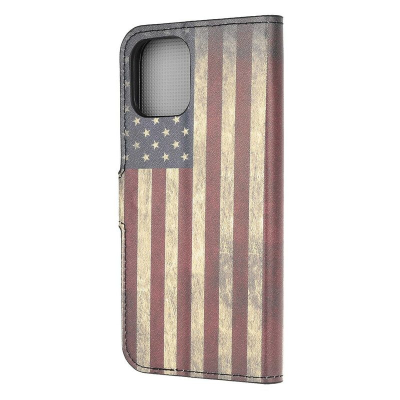 Folio-hoesje voor iPhone 13 Mini Amerikaanse Vlag