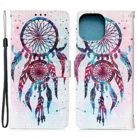 Folio-hoesje voor iPhone 13 Mini Aquarel Dromenvanger