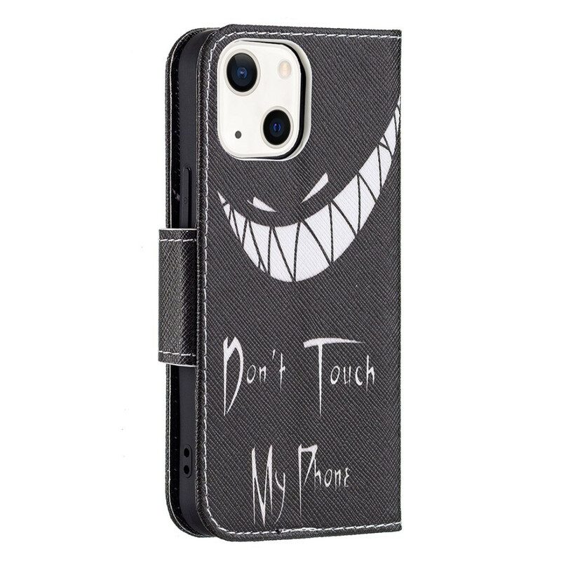 Folio-hoesje voor iPhone 13 Mini Duivels Telefoon