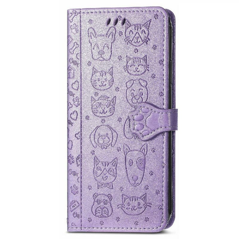 Folio-hoesje voor iPhone 13 Mini Geanimeerde Dieren