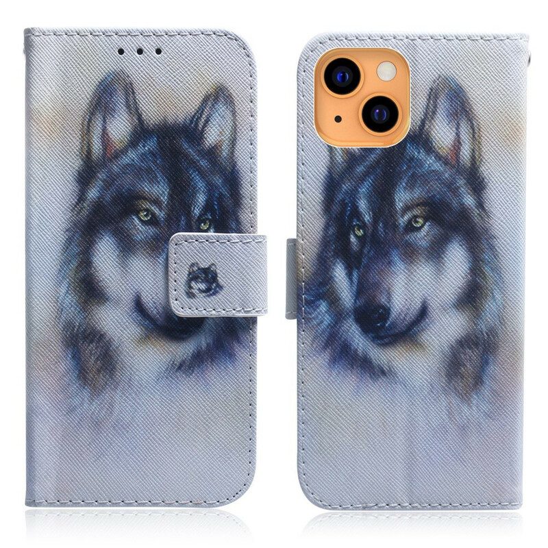 Folio-hoesje voor iPhone 13 Mini Honden Uiterlijk