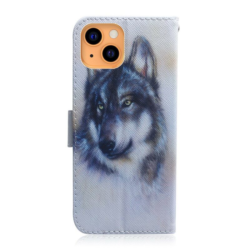 Folio-hoesje voor iPhone 13 Mini Honden Uiterlijk