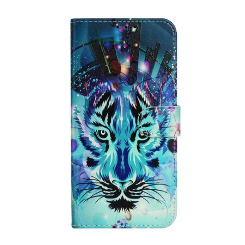 Folio-hoesje voor iPhone 13 Mini Ijs Tijger