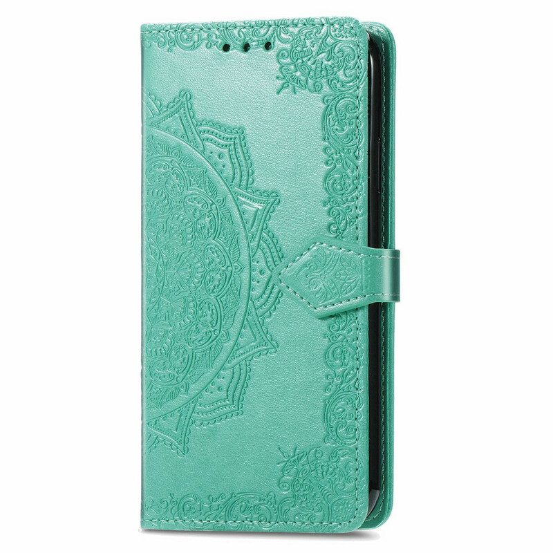 Folio-hoesje voor iPhone 13 Mini Mandala Middeleeuwen