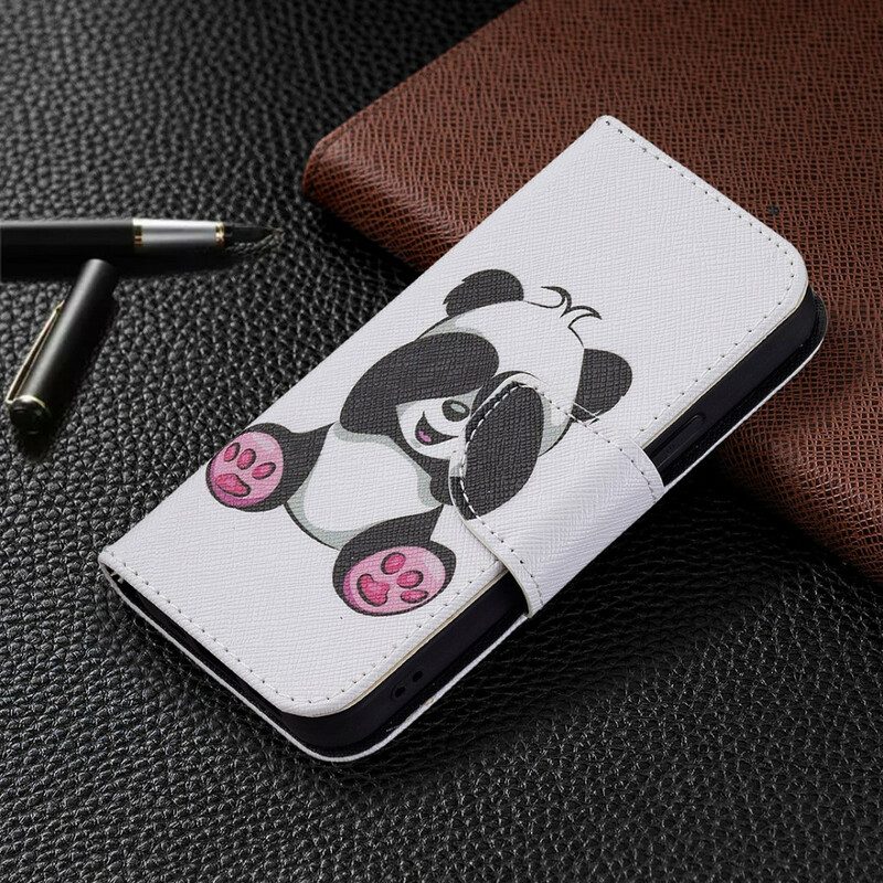 Folio-hoesje voor iPhone 13 Mini Panda-plezier