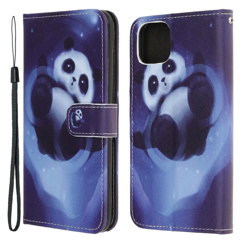 Folio-hoesje voor iPhone 13 Mini Panda-ruimte