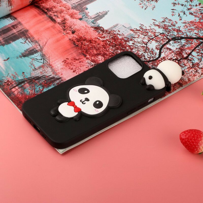 Hoesje voor iPhone 13 Mini De 3d-panda