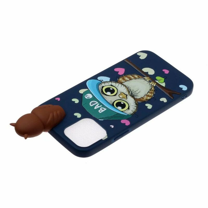 Hoesje voor iPhone 13 Mini 3d Slechte Uil