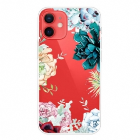 Hoesje voor iPhone 13 Mini Aquarel Bloemen