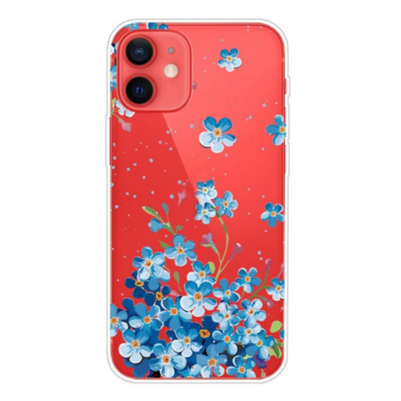 Hoesje voor iPhone 13 Mini Boeket Van Blauwe Bloemen