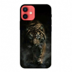 Hoesje voor iPhone 13 Mini Flexibele Tijger