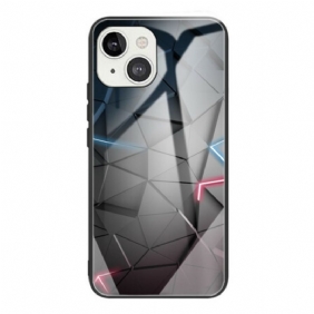 Hoesje voor iPhone 13 Mini Geometrie Van Gehard Glas