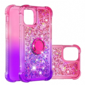 Hoesje voor iPhone 13 Mini Glitter Ringbeugel