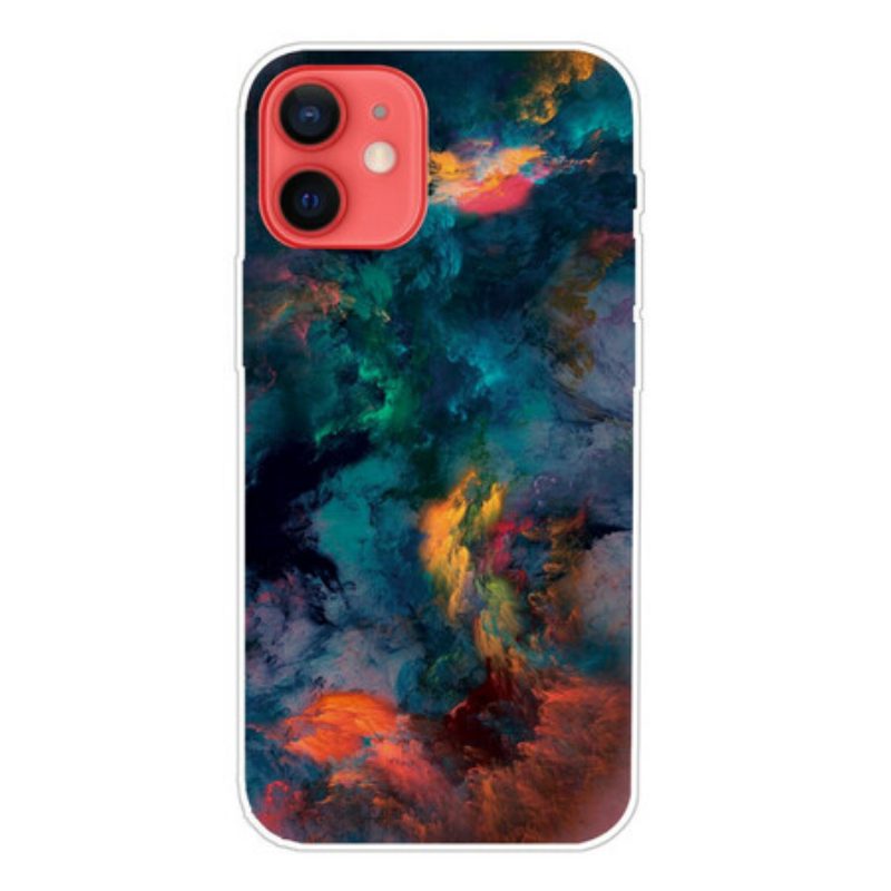 Hoesje voor iPhone 13 Mini Kleurrijke Wolken