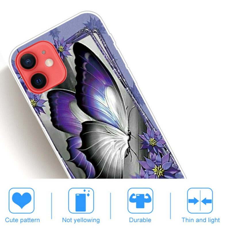 Hoesje voor iPhone 13 Mini Koninklijke Vlinder