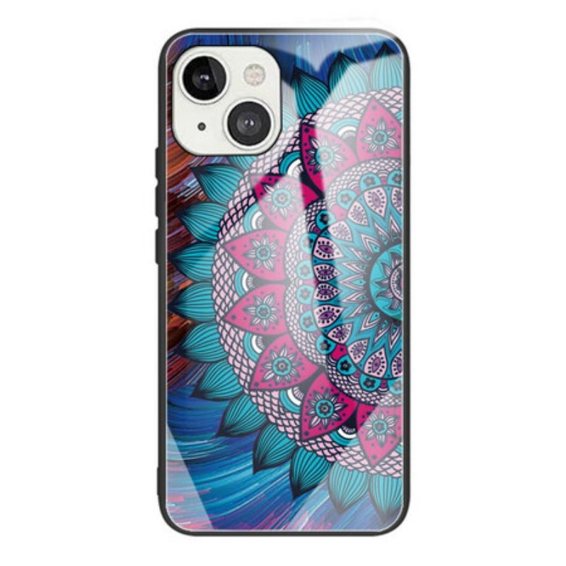 Hoesje voor iPhone 13 Mini Mandala Gehard Glas