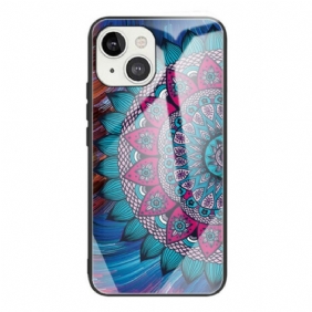 Hoesje voor iPhone 13 Mini Mandala Gehard Glas