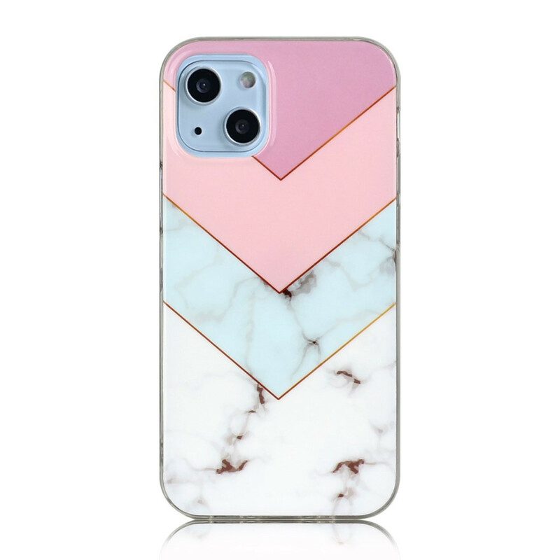 Hoesje voor iPhone 13 Mini Marmeren Versie