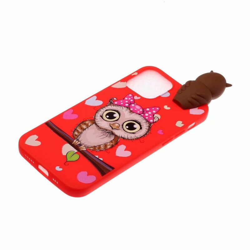 Hoesje voor iPhone 13 Mini Miss Uil 3d