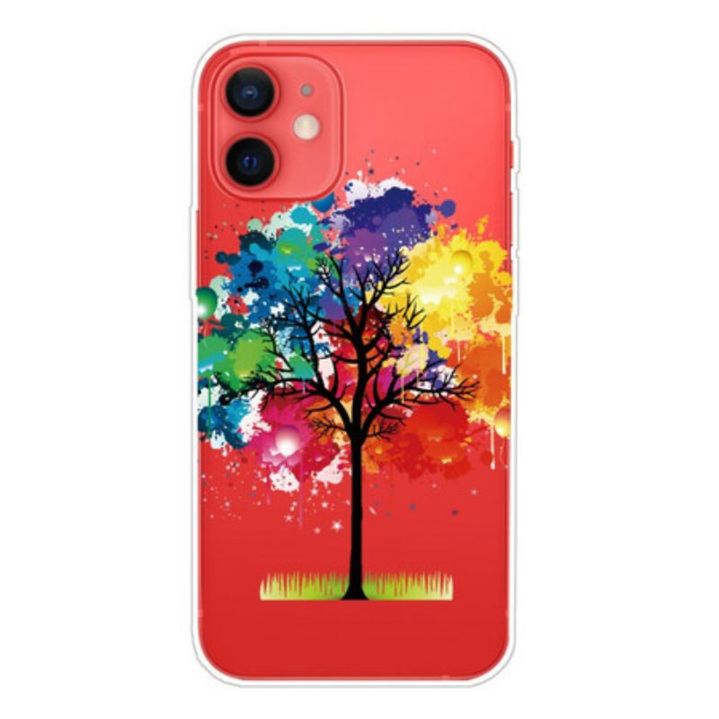 Hoesje voor iPhone 13 Mini Naadloze Aquarel Boom