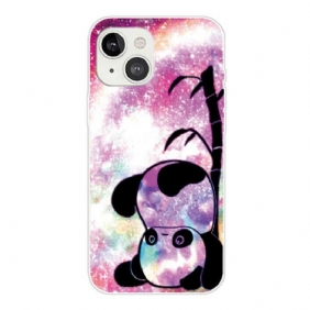 Hoesje voor iPhone 13 Mini Panda En Bamboe